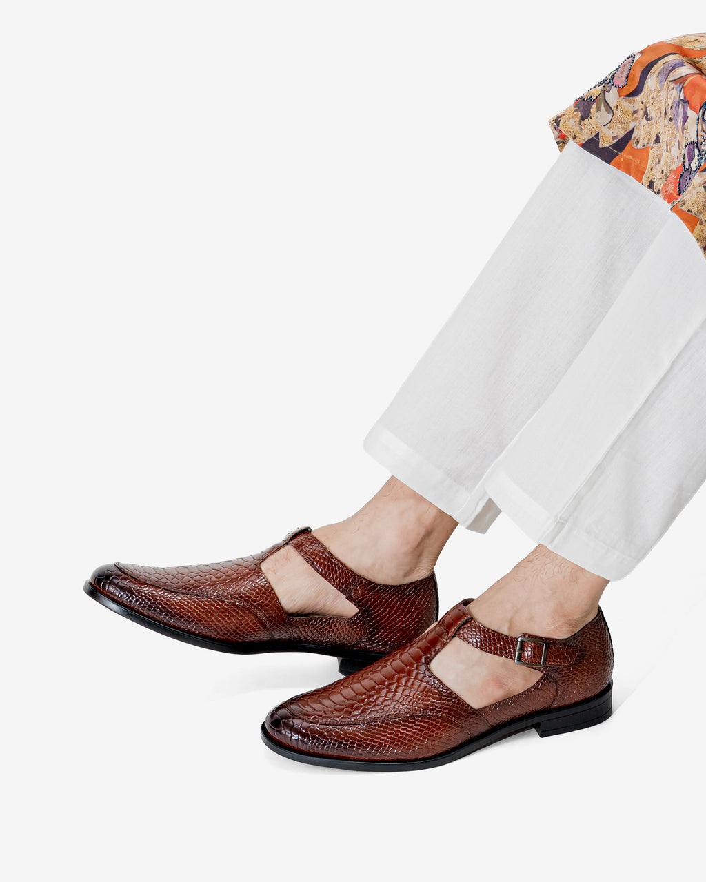 Abeer Crocodile Sandal