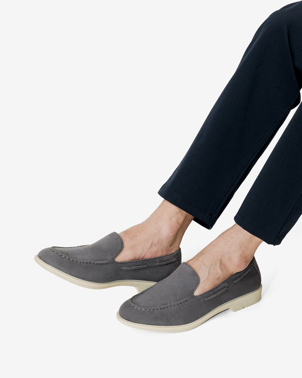 Grey Suede Slip-on