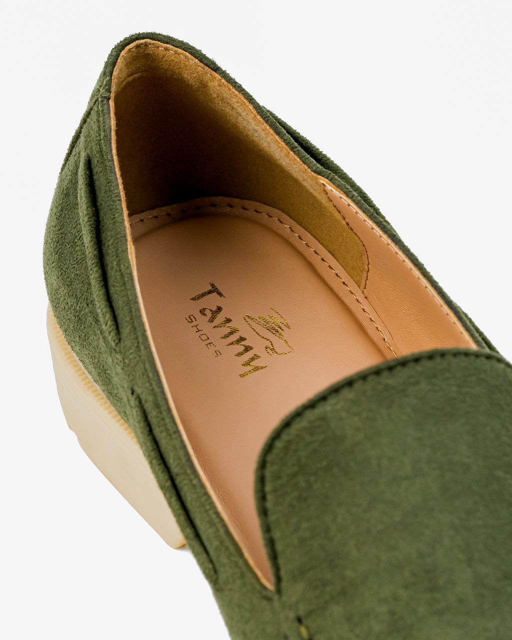 Olive Suede Slip-on