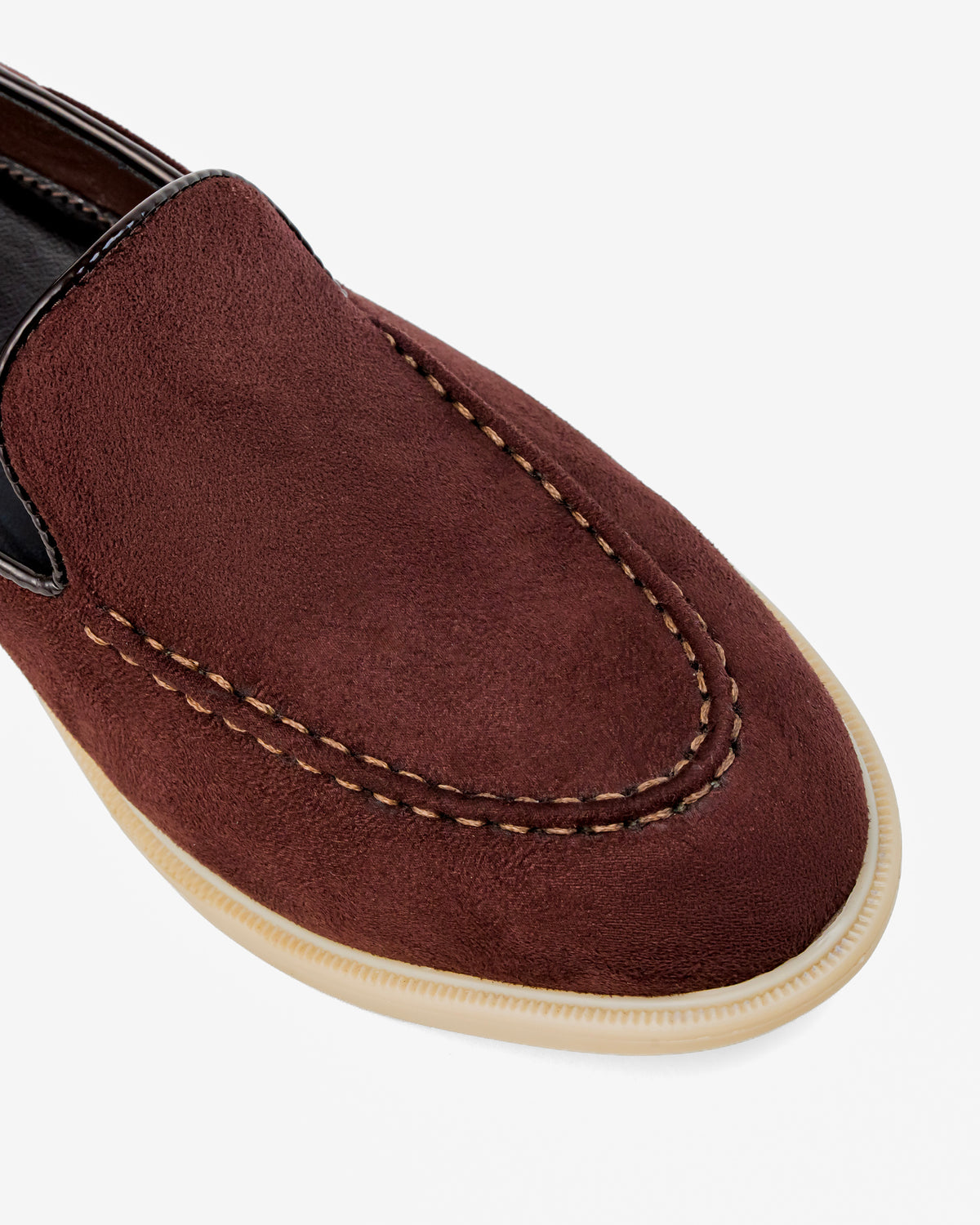 Maroon Suede Slip-on