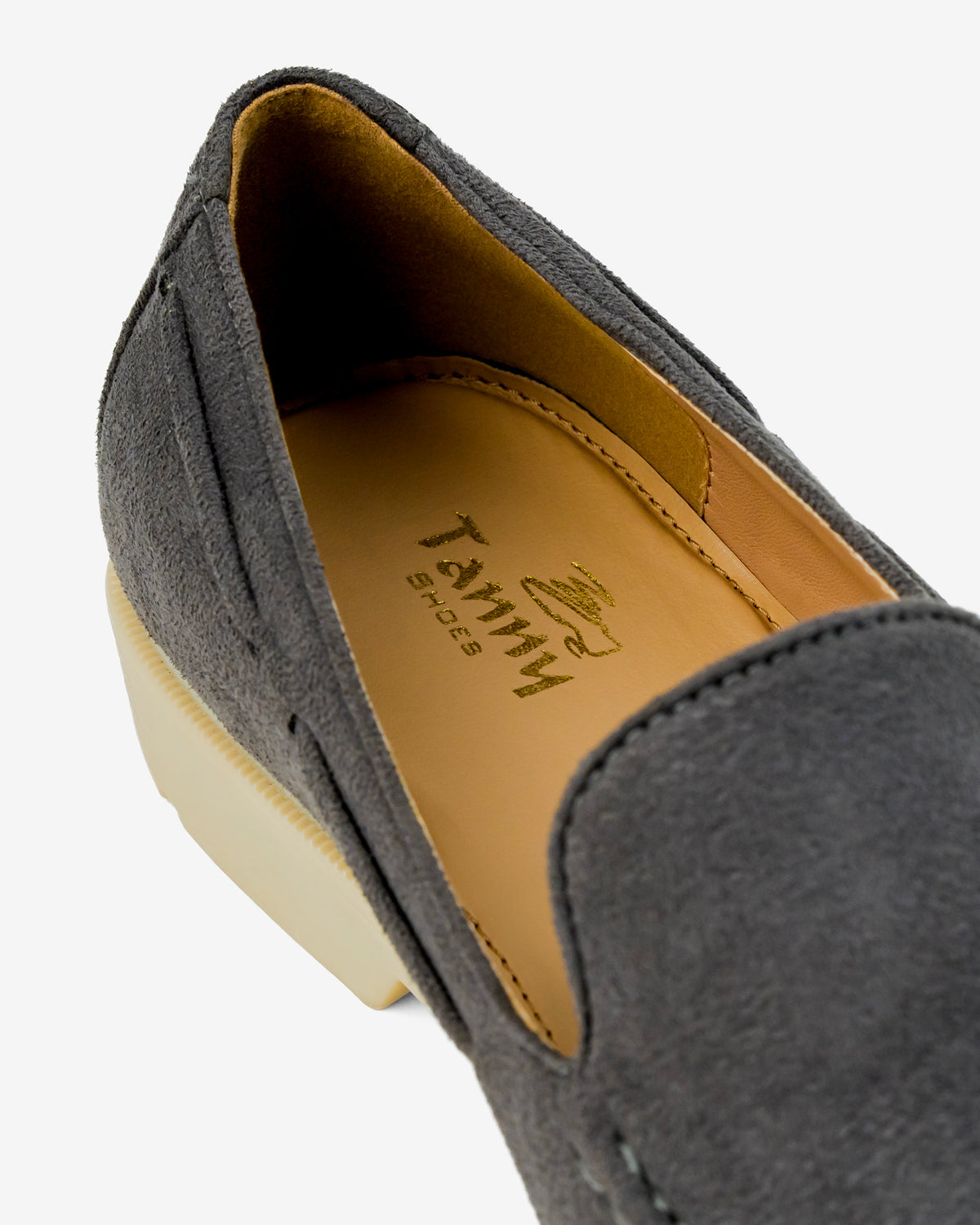 Grey Suede Slip-on