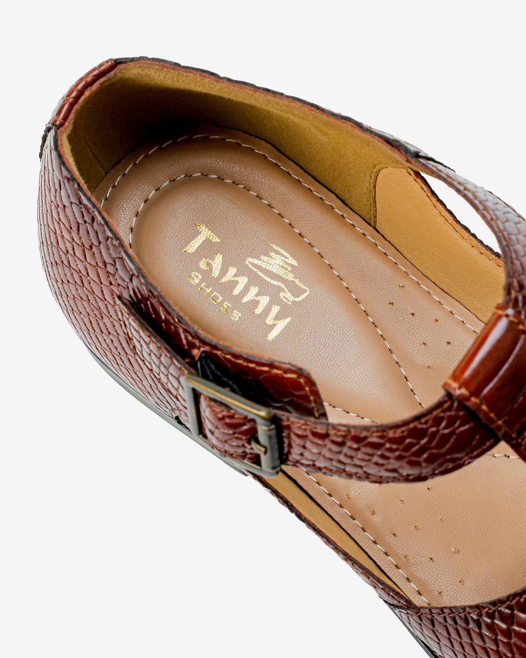Abeer Crocodile Sandal