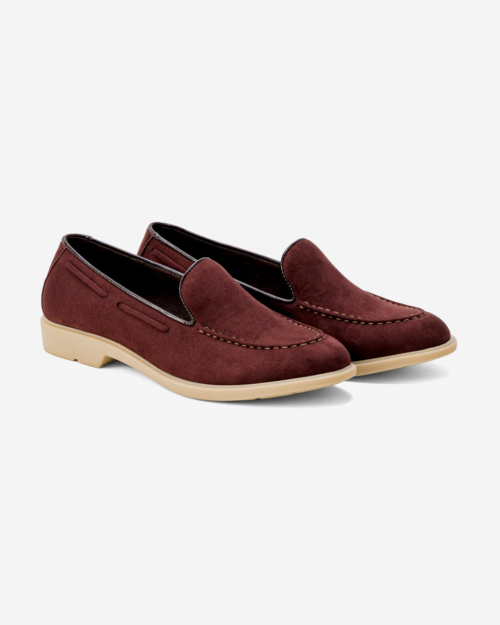 Maroon Suede Slip-on
