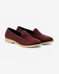 Maroon Suede Slip-on