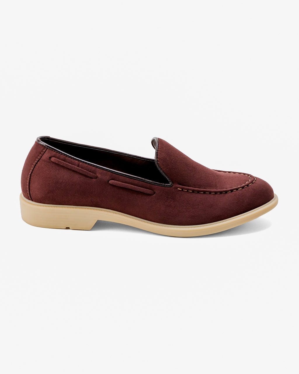 Maroon Suede Slip-on