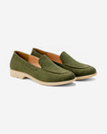 Olive Suede Slip-on