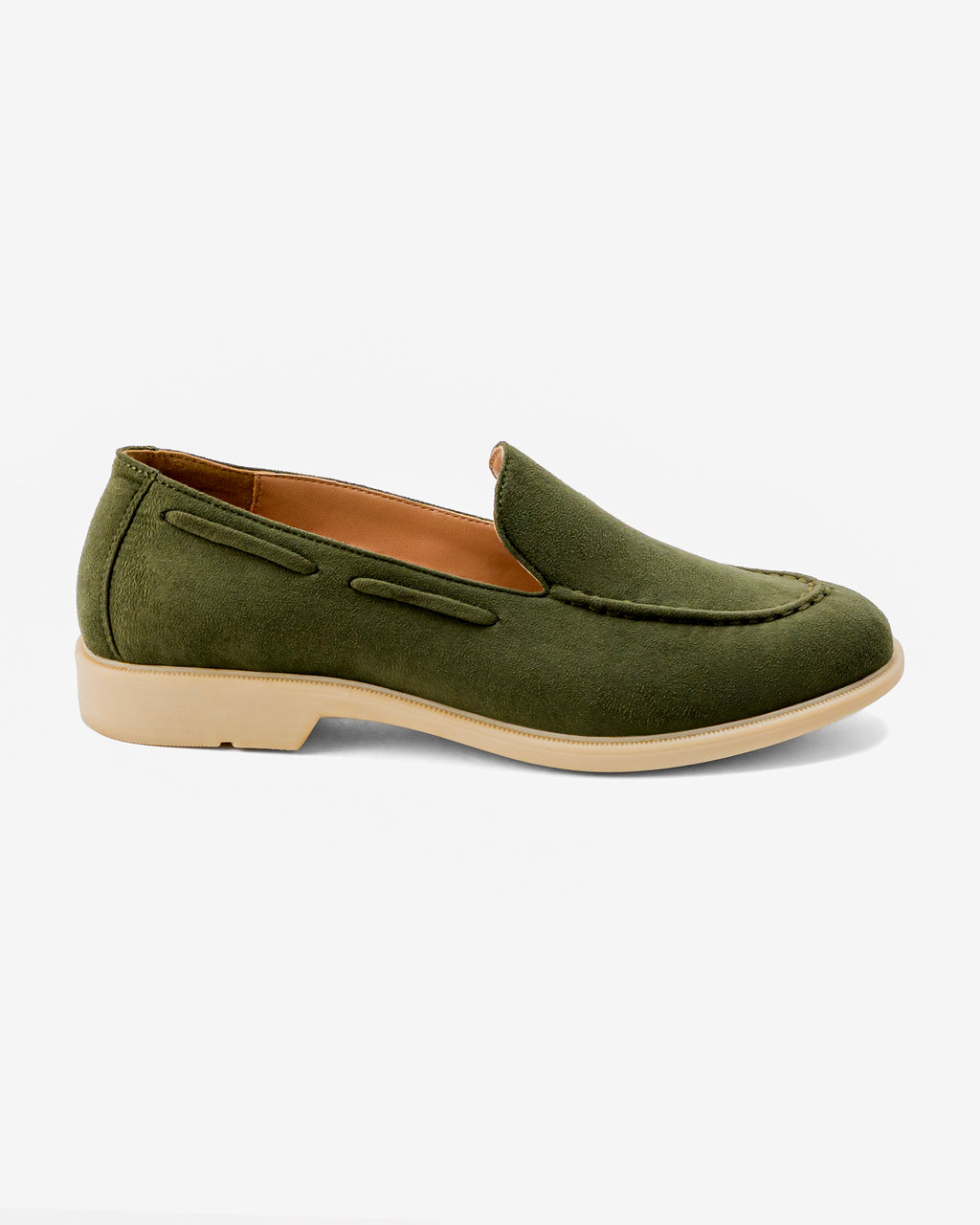 Olive Suede Slip-on