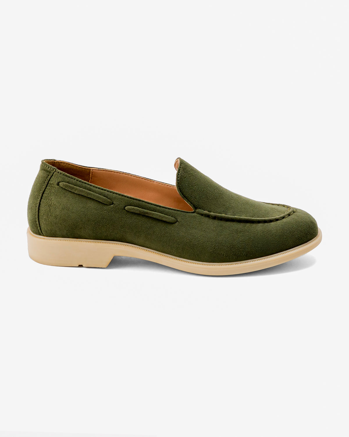 Olive Suede Slip-on